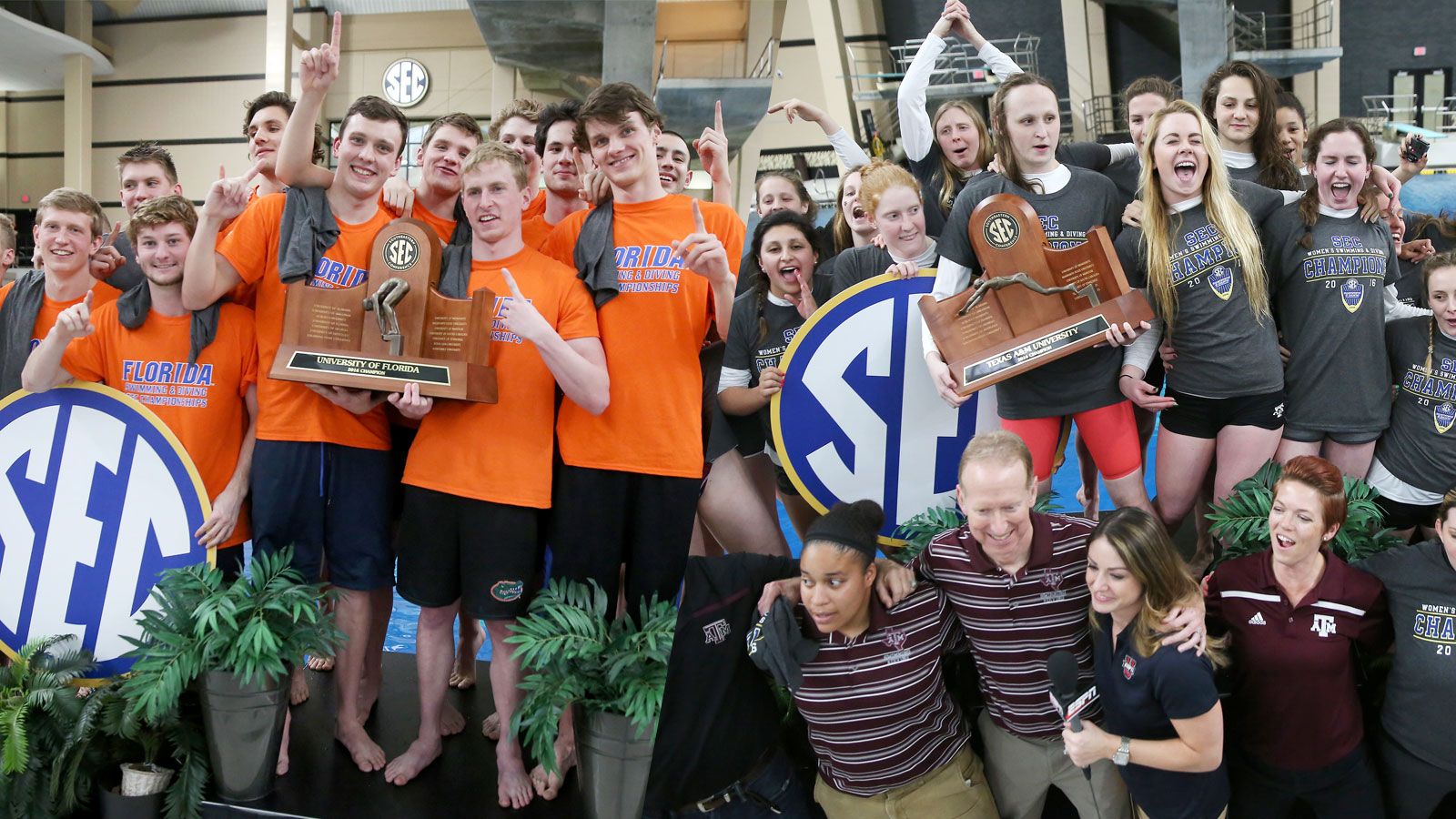 Florida men, A&M women earn SEC Championship