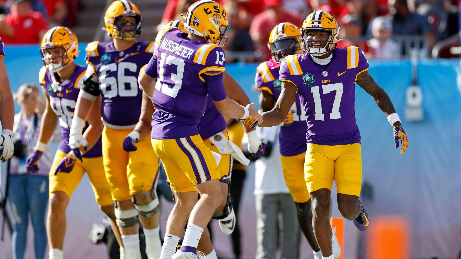 No. 13 LSU strings together comeback win vs. Wisconsin