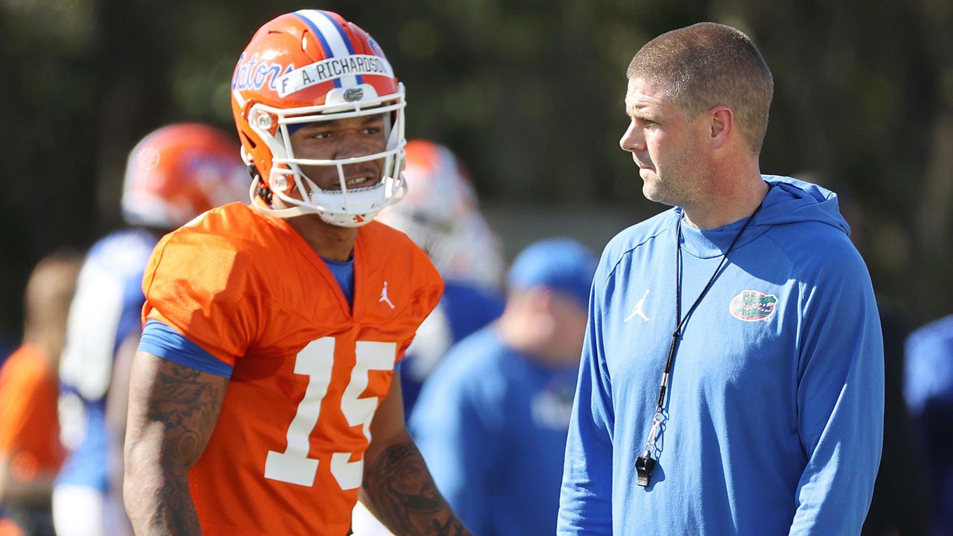 UF's Napier addresses Richardson's impact, QB inquiries