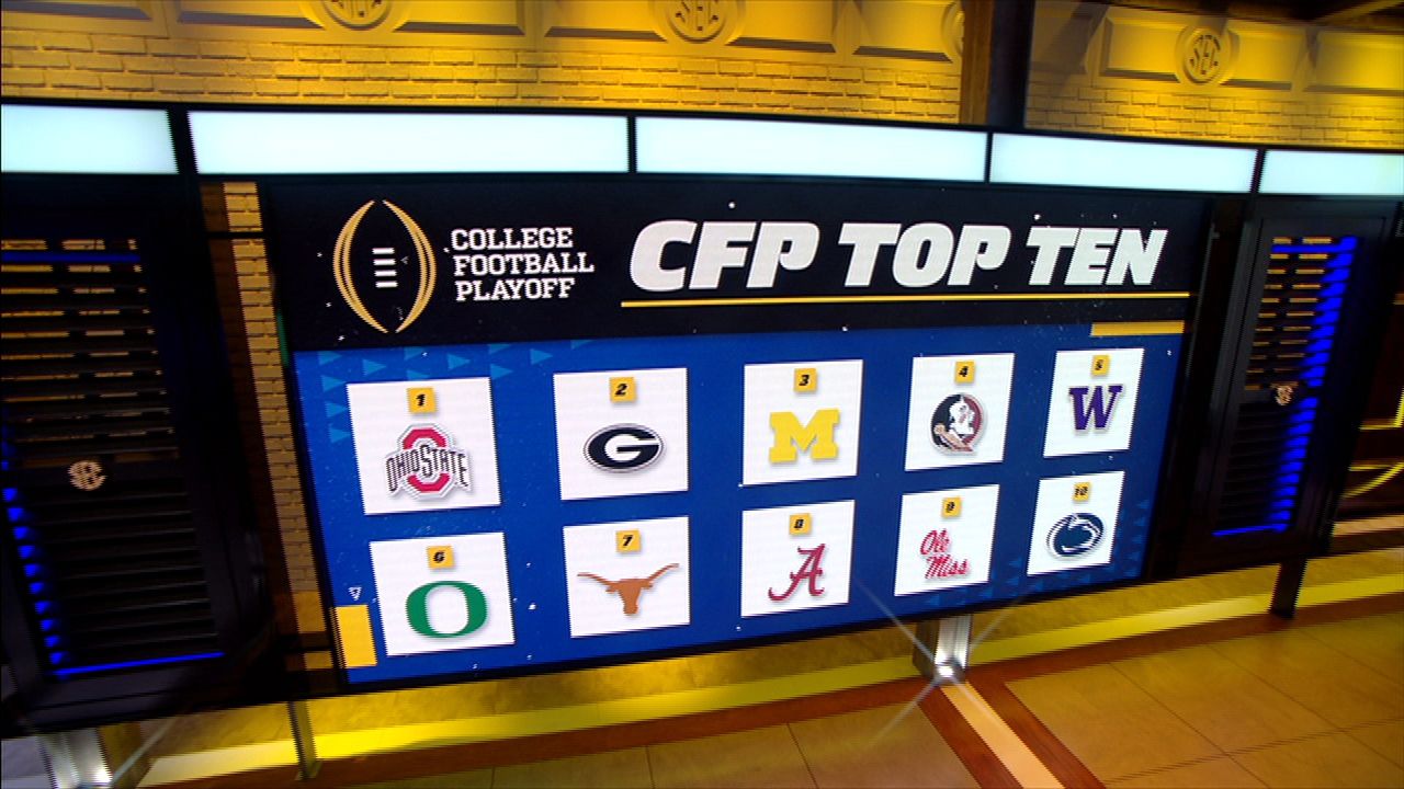 Latest CFP rankings descend into 'an oligopoly'